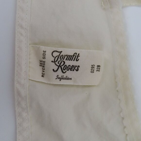 VTG Formfit Rogers Inflation 32B White Padded Cone Bullet Pointy Rockabilly Bra - Picture 10 of 13